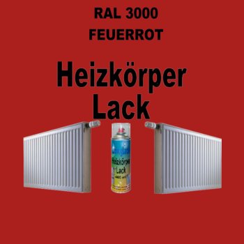 Heizkörperlack Spray RAL 3000 Feuerrot 400 ml