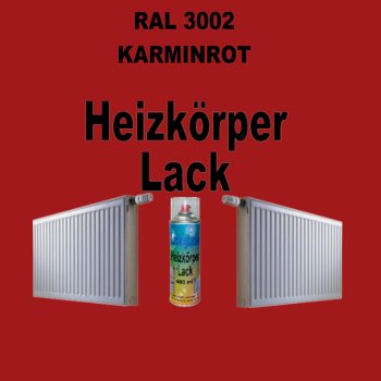Heizkörperlack Spray RAL 3002 Karminrot 400 ml