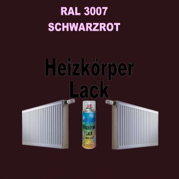 Heizkörperlack Spray RAL 3007 SCHWARZROT 400 ml
