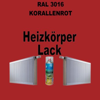 Heizkörperlack Spray RAL 3016 KORALLENROT 400 ml