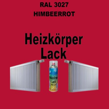 Heizkörperlack Spray RAL 3027 Himbeerrot 400 ml