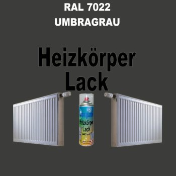 Heizkörperlack Spray RAL 7022 UMBRAGRAU 400 ml