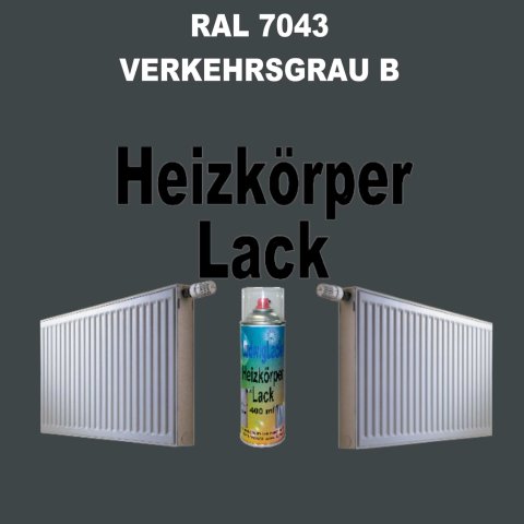 Heizkörperlack Spray RAL 7043 VERKEHRSGRAU B 400 ml