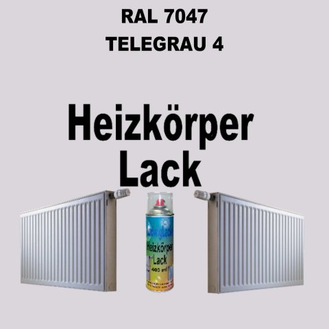 Heizkörperlack Spray RAL 7047 Telegrau 4 400 ml