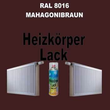 Heizkörperlack Spray RAL 8016 MAHAGONIBRAUN 400 ml
