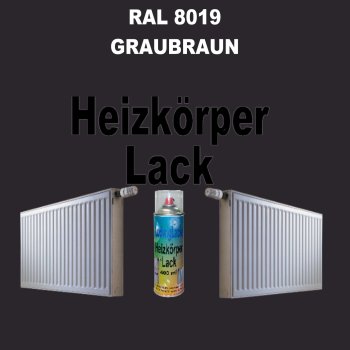 Heizkörperlack Spray RAL 8019 GRAUBRAUN 400 ml