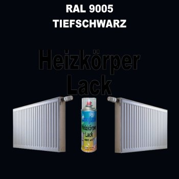 Heizkörperlack Spray RAL 9005 TIEFSCHWARZ 400 ml