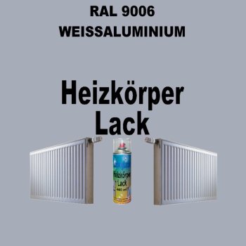 Heizkörperlack Spray RAL 9006 Weissaluminium 400 ml
