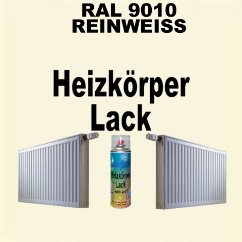 Heizkörperlack Spray RAL 9010 REINWEISS 400 ml