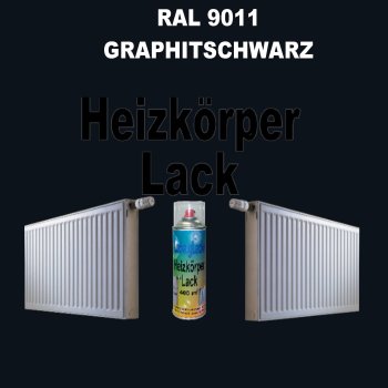 Heizkörperlack Spray RAL 9011 Graphitschwarz 400 ml