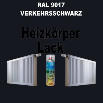 Heizkörperlack Spray RAL 9017 VERKEHRSSCHWARZ 400 ml
