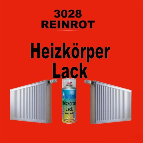 Heizkörperlack Spray RAL 3028 Reinrot 400 ml
