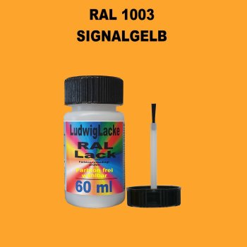 RAL 1003 Signalgelb Lackstift 60ml mit Pinsel