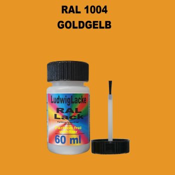 RAL 1004 Goldgelb Lackstift 60ml mit Pinsel