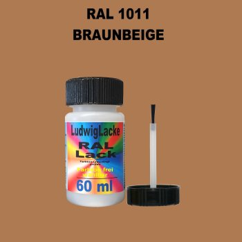 RAL 1011 Braunbeige Lackstift 60ml mit Pinsel
