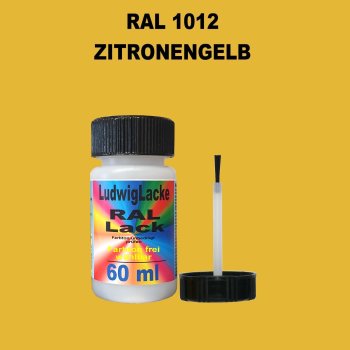 RAL 1012 Zitronengelb Lackstift 60ml mit Pinsel