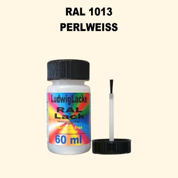 RAL 1013 Perlweiss Lackstift 60ml mit Pinsel