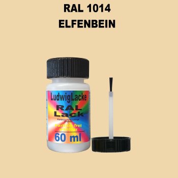 RAL 1014 Elfenbein Lackstift 60ml mit Pinsel