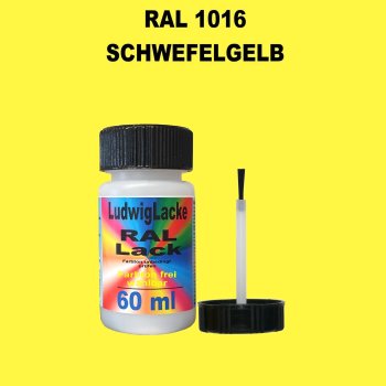 RAL 1016 Schwefelgelb Lackstift 60ml mit Pinsel