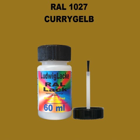 RAL 1027 Currygelb Lackstift 60ml mit Pinsel