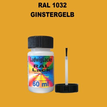 RAL 1032 Ginstergelb Lackstift 60ml mit Pinsel