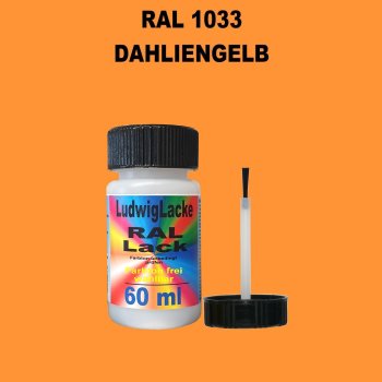 RAL 1033 Dahliengelb Lackstift 60ml mit Pinsel