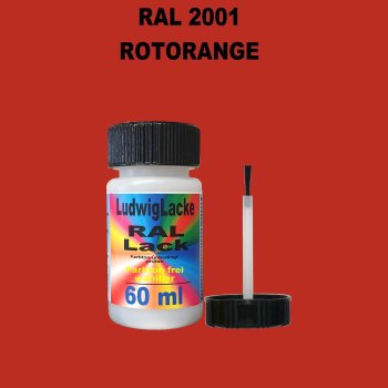 RAL 2001 Rotorange Lackstift 60ml mit Pinsel