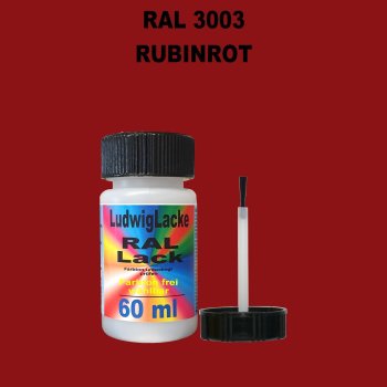 RAL 3003 Rubinrot Lackstift 60ml mit Pinsel