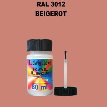 RAL 3012 Beigerot Lackstift 60ml mit Pinsel