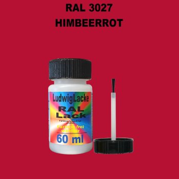 RAL 3027 Himbeerrot Lackstift 60ml mit Pinsel