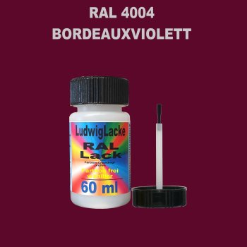 RAL 4004 Bordeauxviolett Lackstift 60ml mit Pinsel