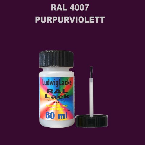 RAL 4007 Purpurviolett Lackstift 60ml mit Pinsel