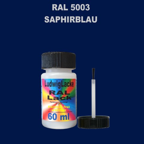 RAL 5003 Saphirblau Lackstift 60ml mit Pinsel