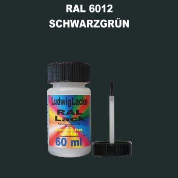 RAL 6012 Schwarzgrün Lackstift 60ml mit Pinsel