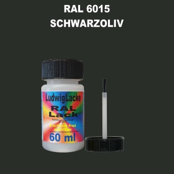 RAL 6015 Schwarzoliv Lackstift 60ml mit Pinsel
