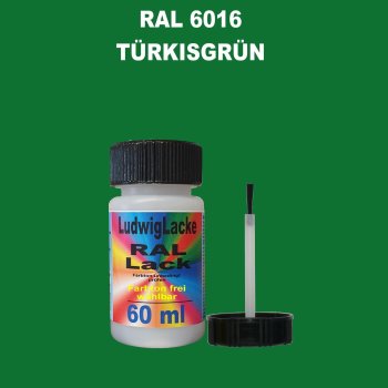 RAL 6016 Türkisgrün Lackstift 60ml mit Pinsel