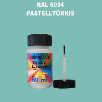 RAL 6034 Pastelltürkis Lackstift 60ml mit Pinsel