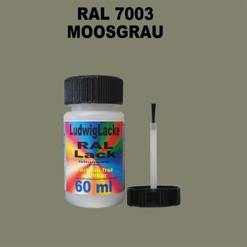 RAL 7003 Moosgrau Lackstift 60ml mit Pinsel