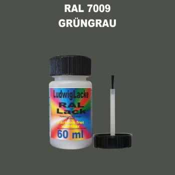 RAL 7009 Grüngrau Lackstift 60ml mit Pinsel