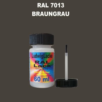 RAL 7013 Braungrau Lackstift 60ml mit Pinsel
