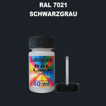 RAL 7021 Schwarzgrau Lackstift 60ml mit Pinsel