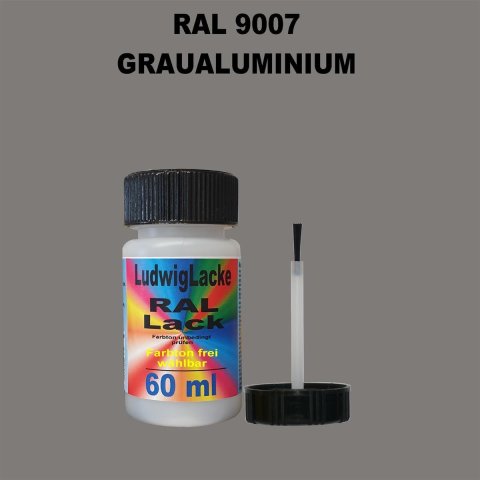 RAL 9007 Graualuminium Lackstift 60ml mit Pinsel