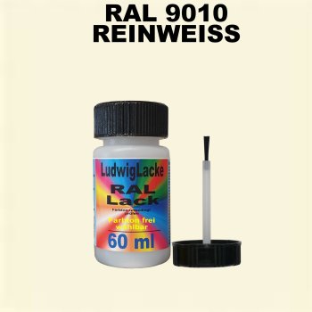 RAL 9010 Reinweiss Lackstift 60ml mit Pinsel