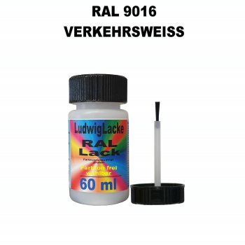 RAL 9016 Verkehrsweiss Lackstift 60ml mit Pinsel