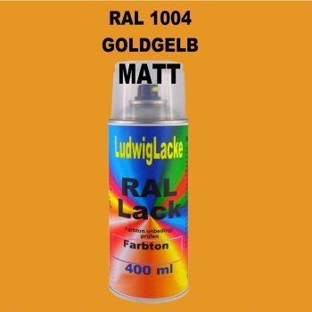 RAL 1004 GOLDGELB Matt 400 ml 1K Spray