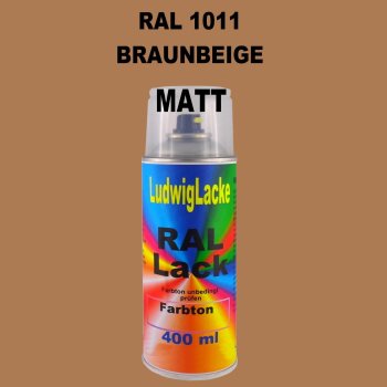 RAL 1011 BRAUNBEIGE Matt 400 ml 1K Spray