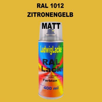 RAL 1012 ZITRONENGELB Matt 400 ml 1K Spray
