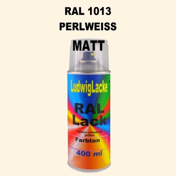 RAL 1013 PERLWEISS Matt 400 ml 1K Spray
