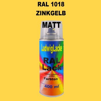 RAL 1018 ZINKGELB Matt 400 ml 1K Spray