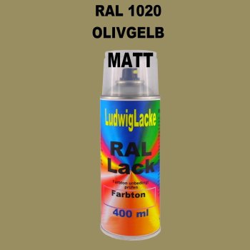 RAL 1020 OLIVGELB Matt 400 ml 1K Spray